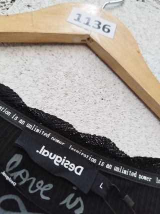 Body Desigual Negro Talla L