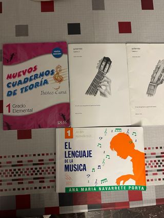 Lote Cuadernos Música: Teoría y Guitarra