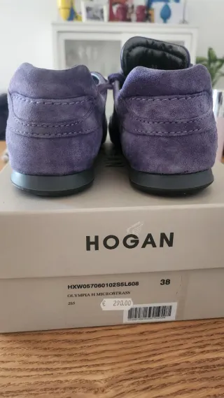 Scarpe Hogan Olympia camoscio viola