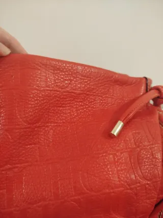 Bolso Carolina Herrera Rojo Piel