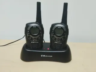 2 Walkie Talkies Midland M99 con Base Cargador