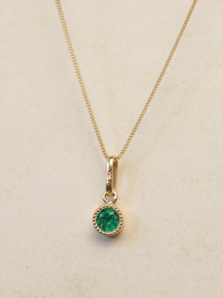Conjunto oro 18ct esmeralda certificada