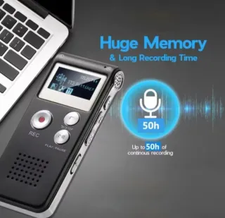 Mini Grabadora de Voz Digital 8GB Activada por Voz