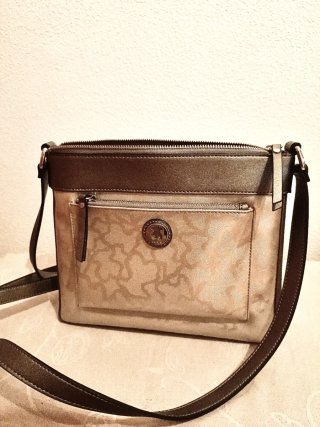 Bolso bandolera plateado Tous