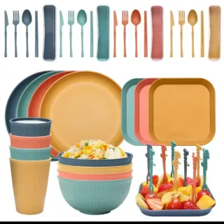 Juego Vajilla Acampada