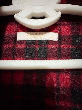 Jersey cuadros rojo y negro grueso