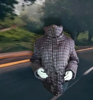 Abrigo Zeroxposur Negro/Morado.