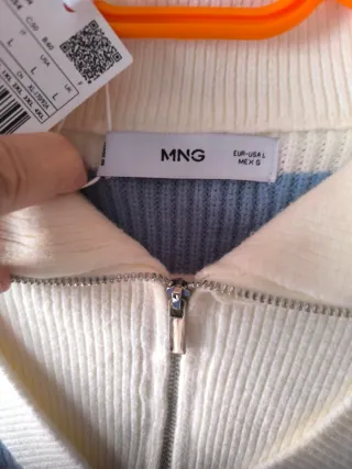 Jersey rayas azul y blanco mujer #Mango talla L