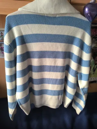 Jersey rayas azul y blanco mujer #Mango talla L