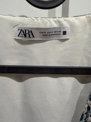 Blusa Zara Estampada Talla XS