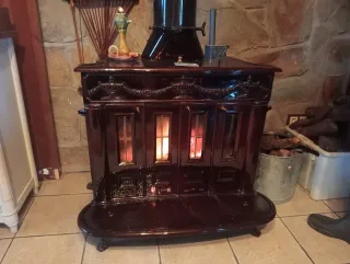 Estufa de leña de hierro fundido