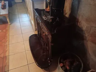 Estufa de leña de hierro fundido