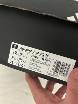 Adidas adizero EVO sl Negro/Verde Azulado Talla 44