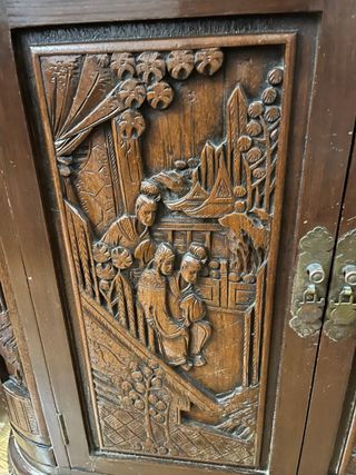 Mueble Bar Madera Tallado