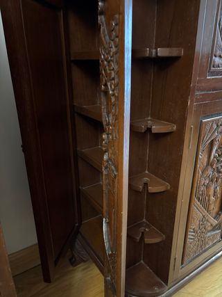 Mueble Bar Madera Tallado