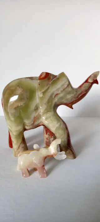 Set 2 Elefanti Vintage Onice Pakistan