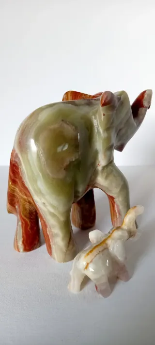 Set 2 Elefanti Vintage Onice Pakistan