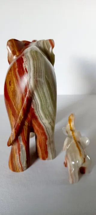 Set 2 Elefanti Vintage Onice Pakistan