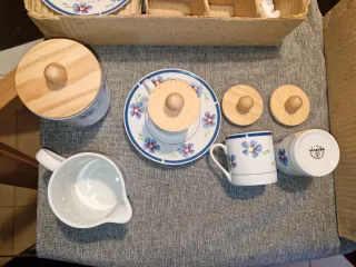 Set 12 Tazzine Caffè + Brick + Zuccheriera NUOVO