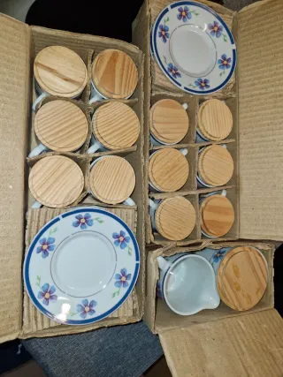 Set 12 Tazzine Caffè + Brick + Zuccheriera NUOVO