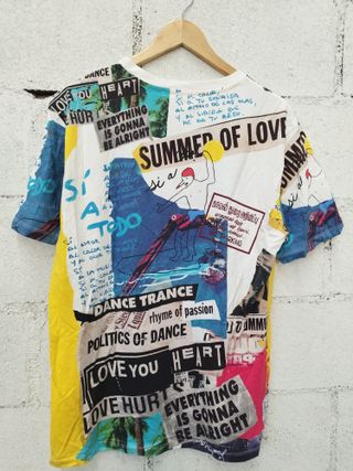 Camiseta Loupizod Multicolor Estampada