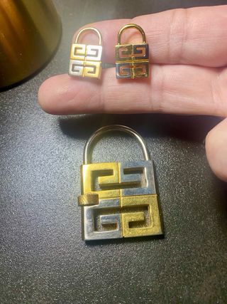 Gemelos y llavero Givenchy vintage 4G
