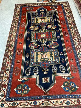 Tappeto antico annodato a mano 100% lana