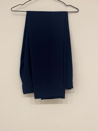 Traje Zara azul chaqueta y pantalón