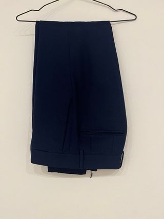 Traje Zara azul chaqueta y pantalón