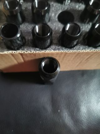 Extensiones para tornillos de ruedas M14x1,5 Negro