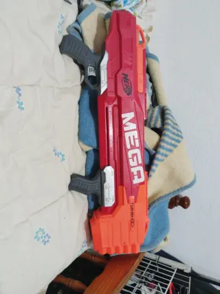 Pistola Nerf Mega Twinshock Roja