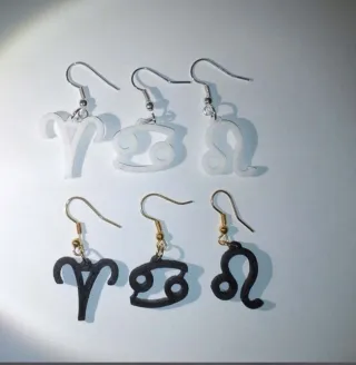 Pendientes y Anillos Negros