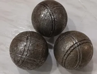 3 Bolas Petanca 731 gramos usadas Buen Estado