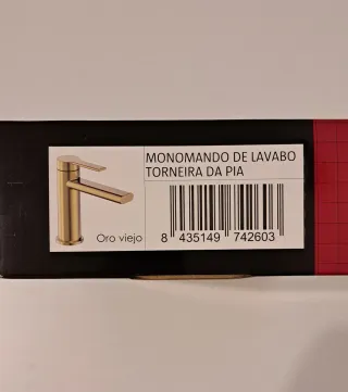 Grifo lavabo monomando Rondo Pro - oro viejo