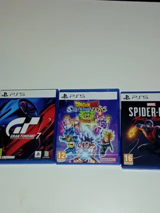Videojuegos PS5: Gran Turismo 7, DBZ, Spider-Man