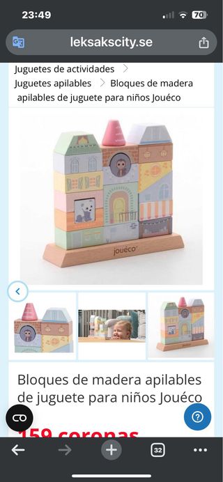 Bloques de madera apilables Juguete Niños