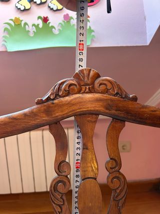 Silla de madera tapizada. Acepto ofertas