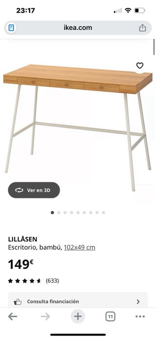 Escritorio/Tocador Madera y Metal