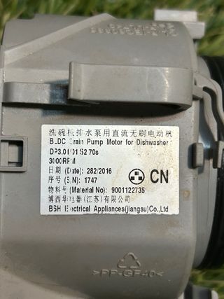 Bomba desagüe lavavajillas