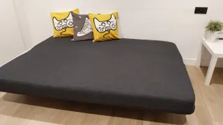 Sofá Cama Ikea Gris oscuro