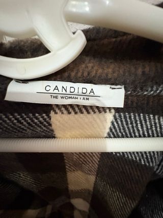 Camisa de cuadros oversize S