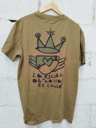 Camiseta Desigual Hombre caqui