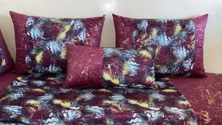 Fundas Salón Marroquí Oro y Morado