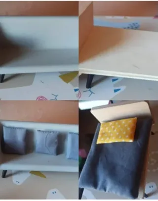 Accesorios para casita de muñecas o de madera