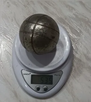 3 Bolas Petanca 534 gramos usadas Buen Estado