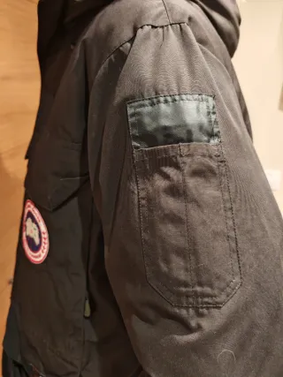 Parka Plumifero Canadá Goose Hombre Negra