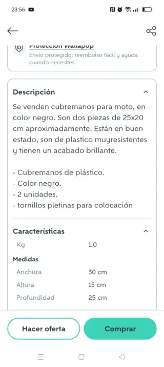 Cubre Manos Moto Oscuros