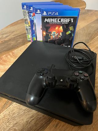 PS4 + Mando + 6 Juegos