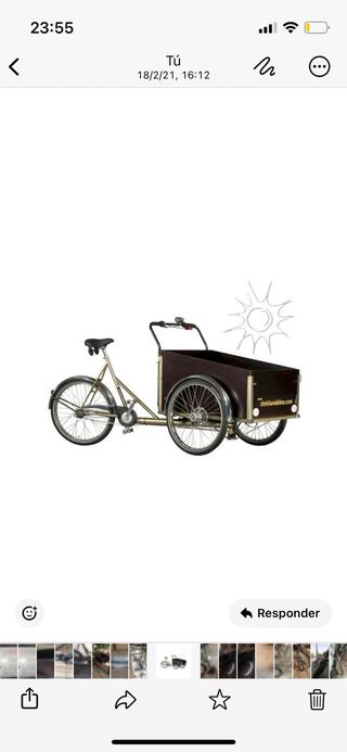 Bicicleta Christiania Cargo bike  Electrica