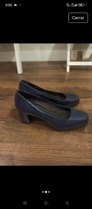 Zapatos de tacón azul